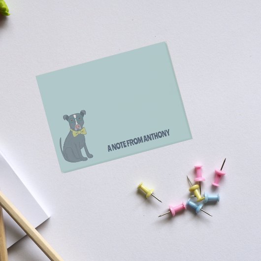 Post-it® Pit Bull Chien Chien Portant Des Lunettes Personna