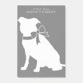 Post-it® Pit Bull Chien Puppy Pitbull Post-it Notes (Devant)