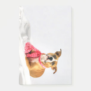 Post-it® Pit Bull Puppy Love in Pink XOXO