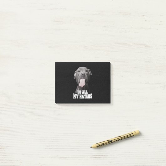 Post-it® Pitbull (Sur un bureau)