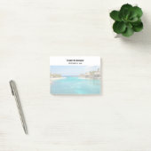 Post-it® Pittoresque plage tropicale avec Mariage de paillo (Bureau)