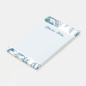 Post-it® Pivoine Bleue Florale (Incliné)