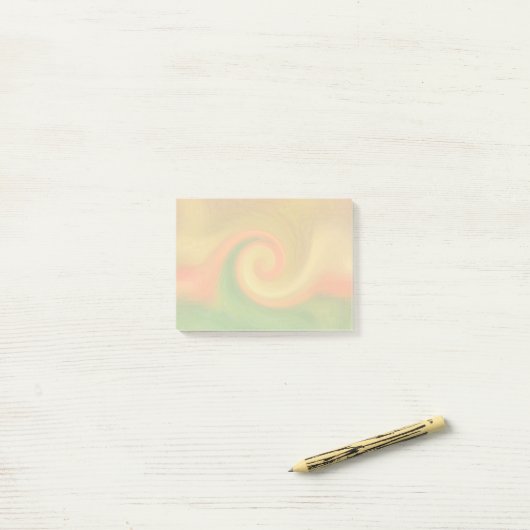 Post-it® Pixel Abstrait Automne Swirl (Sur un bureau)