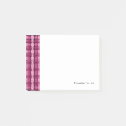 Post-it® Pixel Plaid_Magenta-Black (Devant)