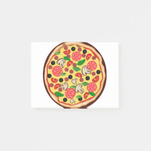 Post-it® Pizza Alimentation Clipart Icon Pepperoni Fromage