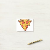 Post-it® pizza, pizza, slice, dripping, pepperoni (Sur un bureau)