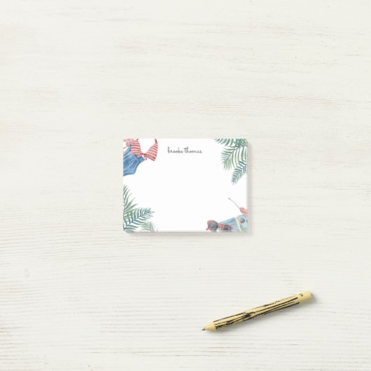 Post-it® Plage (Sur un bureau)