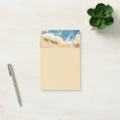 Post-it® Plage Abstrait Personnalisé Poster Note 4x6 (Bureau)