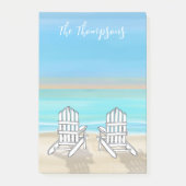 Post-it® Plage Aquarelle Ocean Seashore Adirondddchers (Devant)