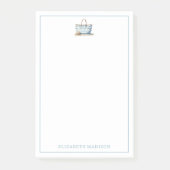 Post-it® Plage Bleu et Bleu Blancs Fourre-tout (Devant)