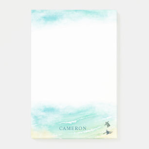 Post-it® Plage côtière Bébé Tortues de mer Personnaliser