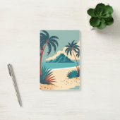 Post-it® Plage de dessin animé tropical d'été (Bureau)