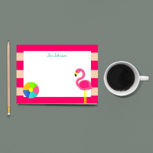 Post-it® Plage de Flamant rose rose Petite plage personnali