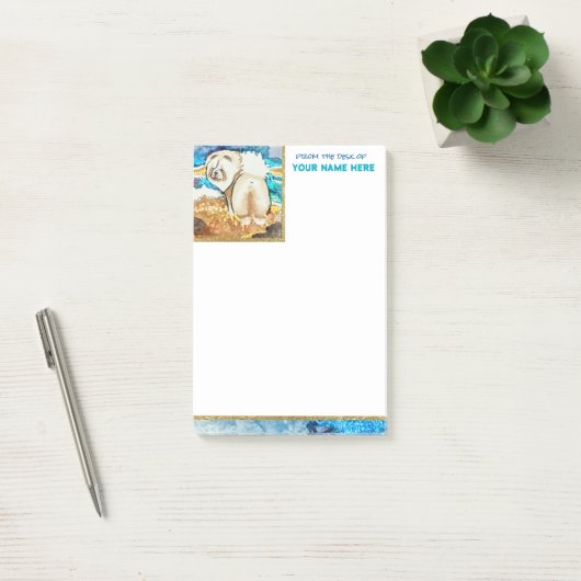 Post-it® PLAGE DE REPOS FACE crème chow (Bureau)