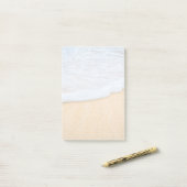 Post-it® Plage de sable avec Surf en mousse (Sur un bureau)
