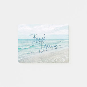 Post-it® Plage Dreams Citation Inspiration Rétro Ocean Wav