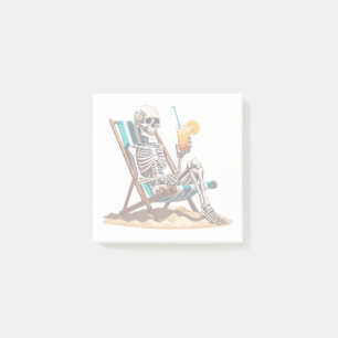 Post-it® Plage Lounge Squelette Halloween
