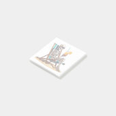 Post-it® Plage Lounge Squelette Halloween (Incliné)