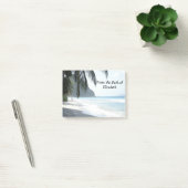 Post-it® Plage tropicale aux palmiers personnalisés (Bureau)