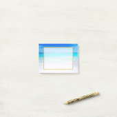 Post-it® Plage tropicale avec mer turquoise (Sur un bureau)