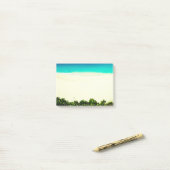 Post-it® Plage tropicale colorée (Sur un bureau)