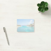 Post-it® Plage tropicale pittoresque avec huttes de chaume (Bureau)