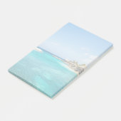 Post-it® Plage tropicale pittoresque avec huttes de chaume  (Incliné)
