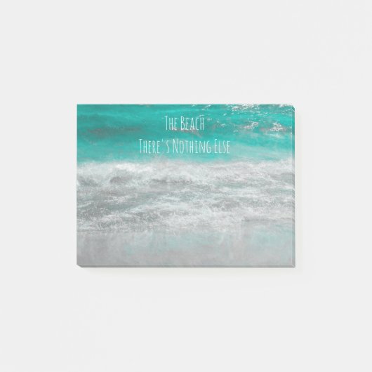 Post-it® Plage Turquoise Blanc Tropical Ocean Waves (Devant)