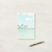 Post-it® Plage Turquoise tranquille et sereine à Hawaii (Sur un bureau)
