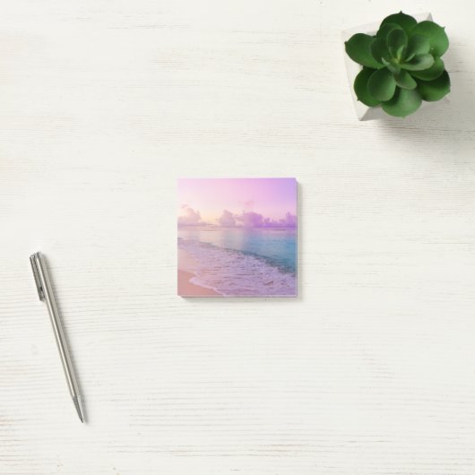Post-it® Plage violet coucher de soleil (Bureau)