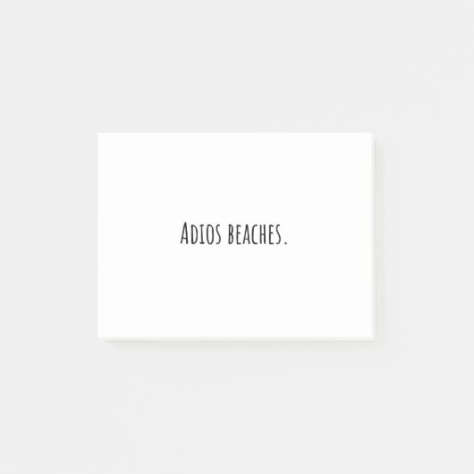 Post-it® Plages Adios. (Devant)