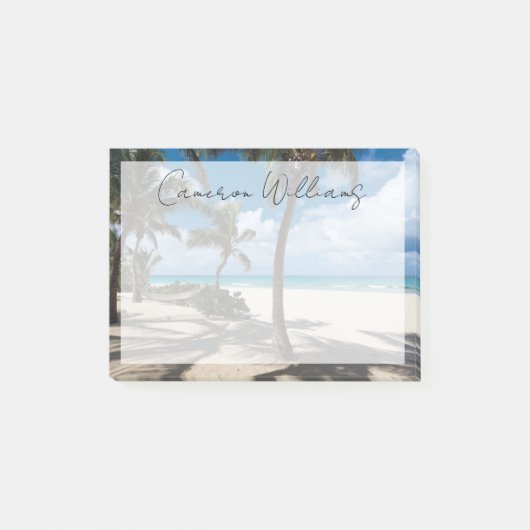 Post-it® Plages tropicales | Anguilla Beach, Palm Tree (Devant)