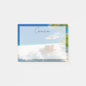 Post-it® Plages tropicales | Plage de chaises longues Bora  (Devant)