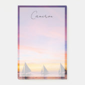 Post-it® Plages tropicales | Sunset Sailboats, Phillipines (Devant)