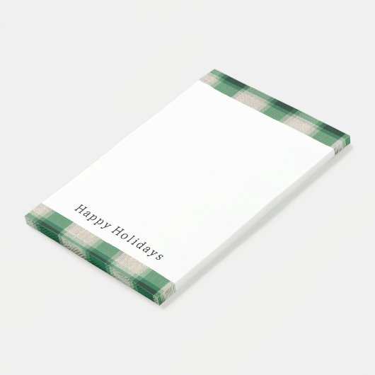 Post-it® Plaid à la crème verte (Incliné)