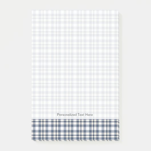 Post-it® Plaid blanc bleu 1 (Devant)