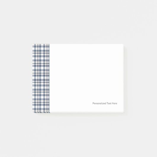 Post-it® Plaid blanc bleu 1 (Devant)