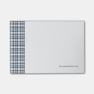 Post-it® Plaid blanc bleu 1