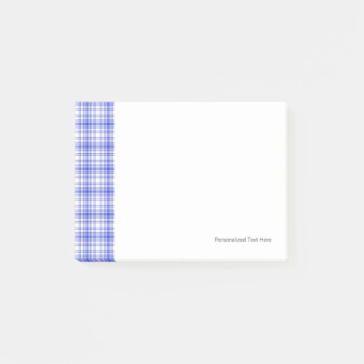 Post-it® Plaid blanc bleu 2 (Devant)