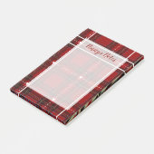 Post-it® Plaid Cœur Rouge (Incliné)