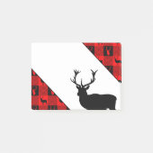 Post-it® Plaid de bûcheron de daims ou de bisons d’élevage (Devant)