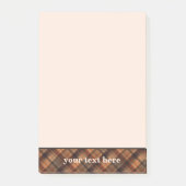 Post-it® Plaid écossais écossais écossais écossais marron o (Devant)