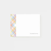 Post-it® Plaid en pastel de rayure (Devant)