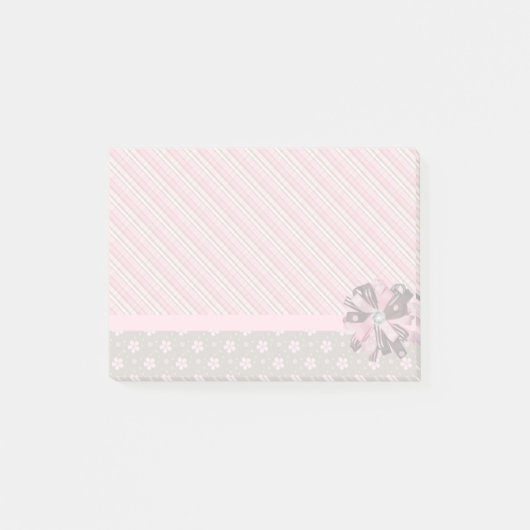 Post-it® Plaid et fleurs (Devant)