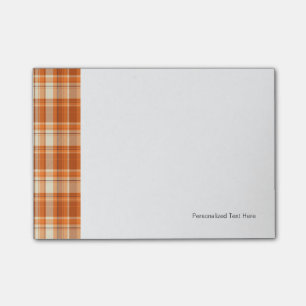 Post-it® Plaid orange