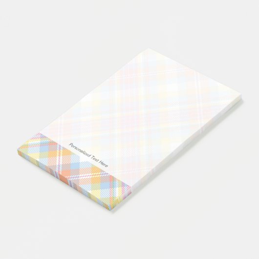 Post-it® Plaid Pastel Stripe (Incliné)