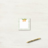 Post-it® Plaid & pêches 3 x 3 notes post-it (Sur un bureau)