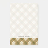 Post-it® Plaid polarisé en or avec la rayure verte (Devant)