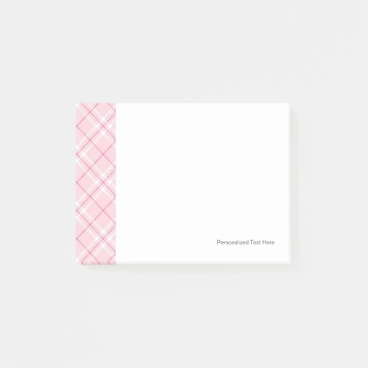 Post-it® Plaid rose-clair (Devant)