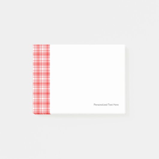 Post-it® Plaid rouge (Devant)